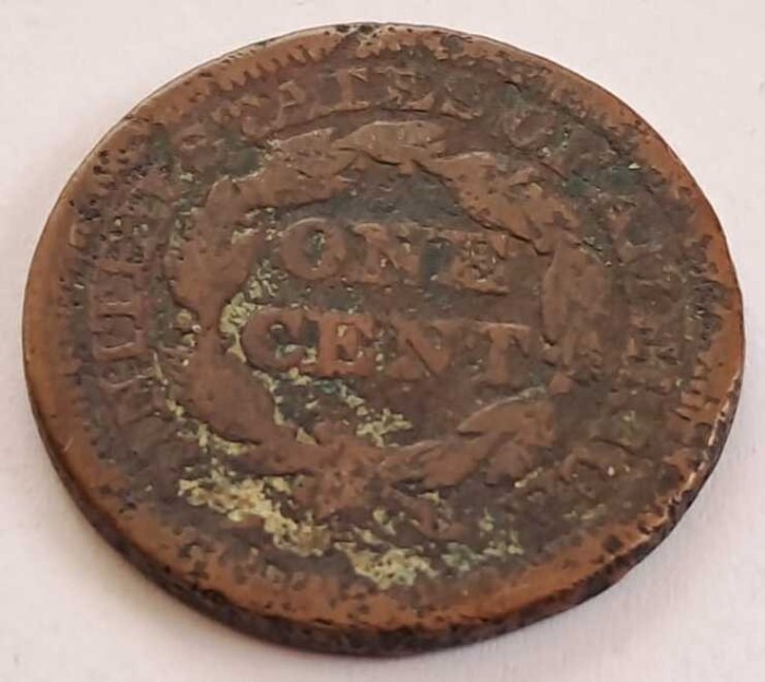 SUA , One Cent 1848