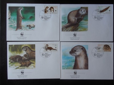 DDR-WWF,FDC Fauna-set complet foto