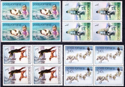 TSV$ - 1982 LP 1052 CAINELE, PRIETEN AL OMULUI BLOC X 4 MNH/** LUX foto