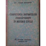 COMPETENTA INSTANTELOR JUDECATORESTI IN MATERIE CIVILA-IOAN APOSTU-232467