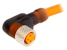 Conector M8 5m 3 PIN 90&deg; LED PVC