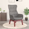 VidaXL Scaun de relaxare, gri deschis, material textil 341268