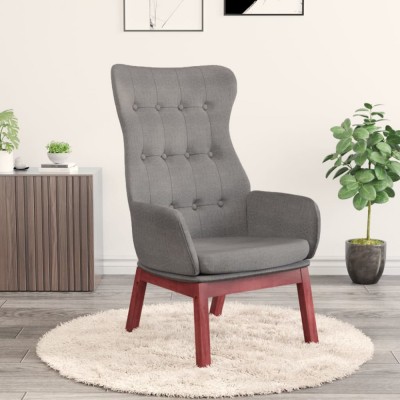 vidaXL Scaun de relaxare, gri deschis, material textil 341268 foto