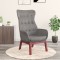 vidaXL Scaun de relaxare, gri deschis, material textil 341268