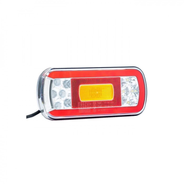 Lampa spate 220x100, 6 functii, cu mers inapoi si numar, LED, FT-130