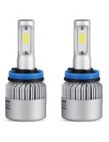 Set 2 leduri H8 COB Canbus pentru far auto putere 72W, 6000k, luminozitate 8000 Lm, 12V - 24V