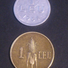 Lot monede 1 leu 1938 + 1951 , stare aUNC/UNC (a se vedea pozele)