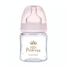 Biberon roz anticolici cu gat larg PP EasyStart Royal Baby, 120ml, Canpol babies