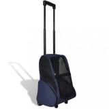 Troller pentru animale de companie multifunctional, pliabil, albastru