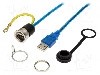 Conector {{Tip conector}}, piuli&amp;#355;a din spate, pt. montare pe panou, ENCITECH - 1310-0004-02