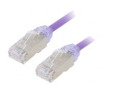 Patch cord F/UTP Cat6a 3m Violet LSZH 28AWG