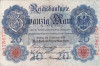 GERMANIA 20 Marci 1914, Bancnota Veche, VF! Colecție Numismatică