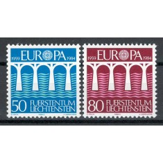 Liechtenstein 1984 837/38 MNH nestampilat - Europa: 25 de ani CEPT