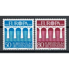 Liechtenstein 1984 837/38 MNH nestampilat - Europa: 25 de ani CEPT