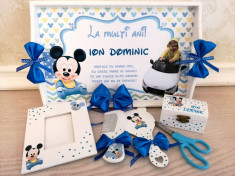 Set Mot Baby Mikey, 7 piese, personalizat cu nume si data foto