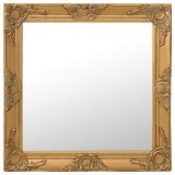 Cumpara ieftin Oglinda de perete in stil baroc, auriu, 60 x 60 cm
