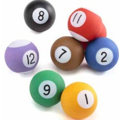 Jucarie minge biliard &Oslash; 6,5 cm