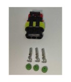 Set conector cablu Superseal 1.5 mama mufa 3 pin 3 pini inclusi + 3, TE Connectivity