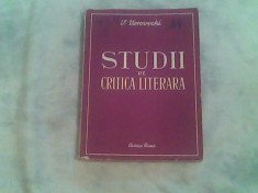 Studii de critica literara-V.Vorovschi foto