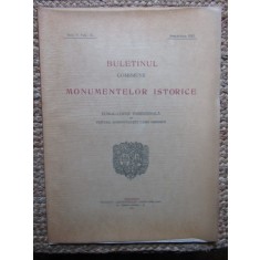 BULETINUL COMISIUNII MONUMENTELOR ISTORICE , PUBLICATIE TRIMESTRIALA , ANUL V , FASC. 18 , APRILIE-IUNIE 1912