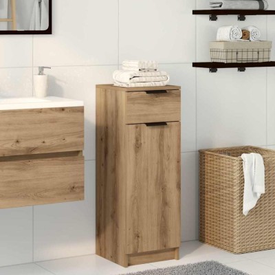 vidaXL Dulap de Baie stejar artizanal 32 x 34 x 90 cm Lemn compozit 863418 foto
