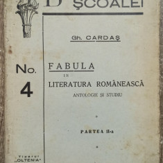 Fabula in literatura romaneasca - Gh. Cardas