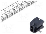 Conector MOLEX Micro-Fit 3.0 THT 2 pini 3mm tată cablu-placă soclu