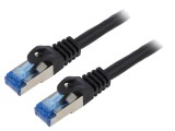 Cabluri Patch S/FTP 6a CCA LSZH 20m 26AWG Negru