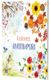 Colorez anotimpuri - carte de colorat + 12 creioane colorate - Editura DPH