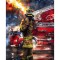 Sticker decorativ, Pompier, Rosu, 85 cm, 6499ST