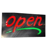 Cumpara ieftin Reclama Luminoasa Neon LED OPEN Interior Color, Panou 43cm x 23cm, Efect Strobo Flash, Buton On/Off, Alimentare 220V