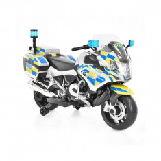 Motocicleta electrica pentru copii HECHT BMW R1200 RT Police, acumulator 12 V, 7 Ah, greutate maxima suportata 30 kg, viteza 6 km/h, varsta 3-8 ani