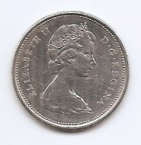 Canada 25 cents 1968 (Elisabeta a II-a) Argint 5.83g/500, 23,88 mm, KM-62a