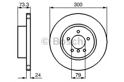 Disc frana BMW Seria 3 (E90) (2005 - 2011) BOSCH 0 986 479 216 foto