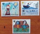 FOROYAR/FEROE(Teritoriu Danez)-&#039;&#039;ANUL INTERNATIONAL AL COPILU;LUI&#039;&#039;=3val.-MNH-NESTAMP