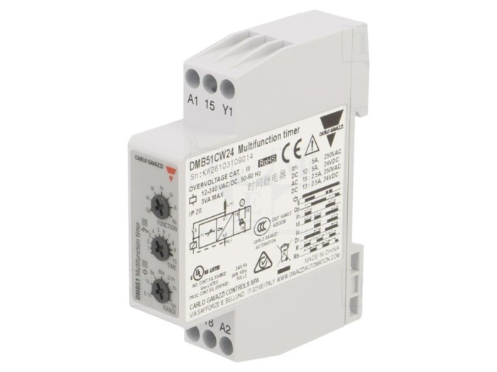 Timer programabil SPDT 12...240V AC
