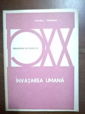 Invatarea umana- Edward I. Thorndike foto