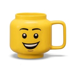 LEGO Cana mare LEGO din ceramica &ndash; Cap de baiat fericit Quality Brand