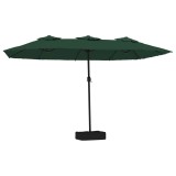 Cumpara ieftin Umbrela de soare cu doua capete, verde, 449x265 cm