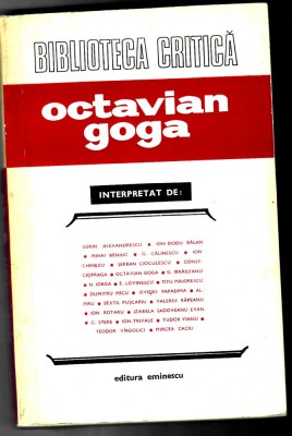 Octavian Goga interpretat de foto