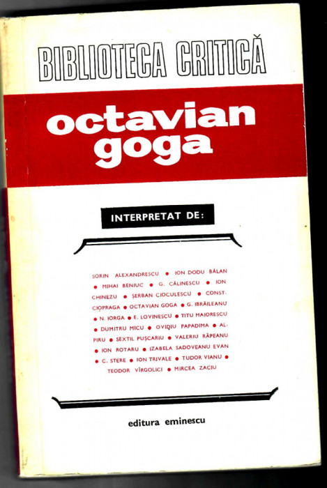 Octavian Goga interpretat de