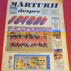 Ziar/colectie-"MARTURII despre Fotbal" STEAUA Bucuresti(06.-13.05.1992)Romania