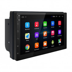 Navigatie Auto Multimedia Techstar® 7168, 2DIN, Android 8.1, 2 GB + 32 GB, GPS Radio, Wi-Fi, Display 7", Quad Core, MP5 Player, Negru