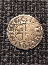 Franta Denar / Denier Tournois (1223-1226) argint Ludovic VIII (Inimă de Leu) foto