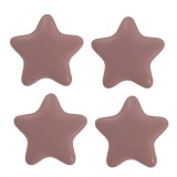 Cumpara ieftin Set 4 butoni mobilier ceramica roz Stelute 4x3/6 cm