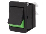 Comutator On-Off 16A 250V Negru-Verde