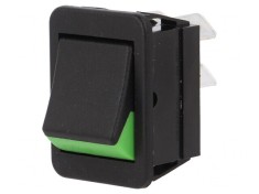 Comutator On-Off 16A 250V Negru-Verde