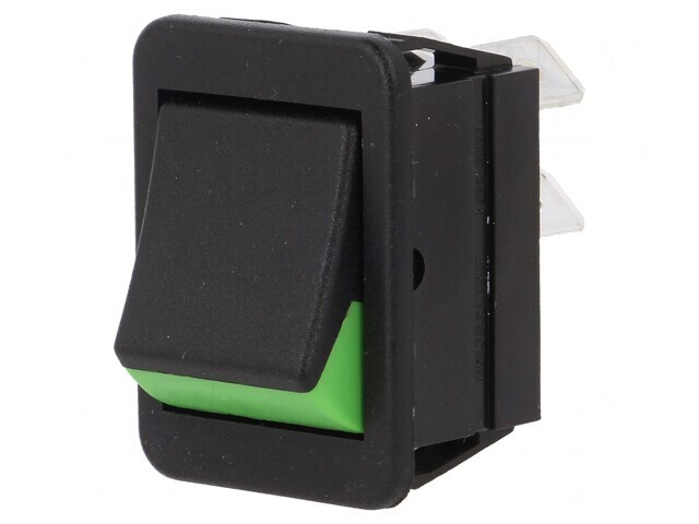 Comutator On-Off 16A 250V Negru-Verde