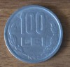 100 lei 1992, Rom&acirc;nia, 9 cu coadă scurtă