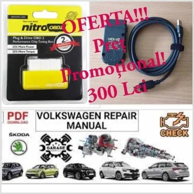 Pachet PROMO - VCDS REAL HEX V2 ARM STM32F429 Soft 23.3 diagnoza tester auto VAG + OBD ChipTuning + Baza de daate VAG - codari si adaptari etc foto